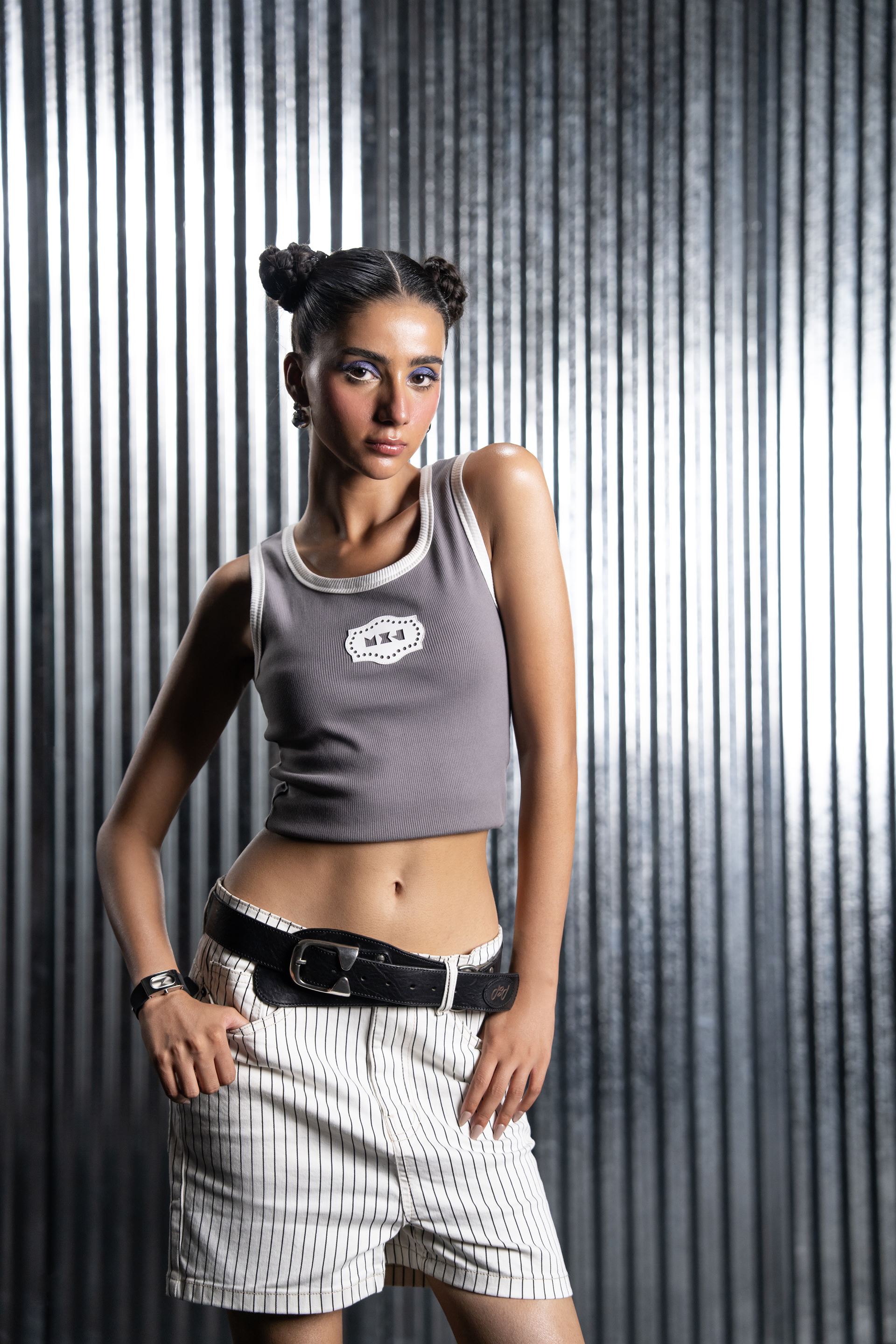 Twill Thrash Croptop