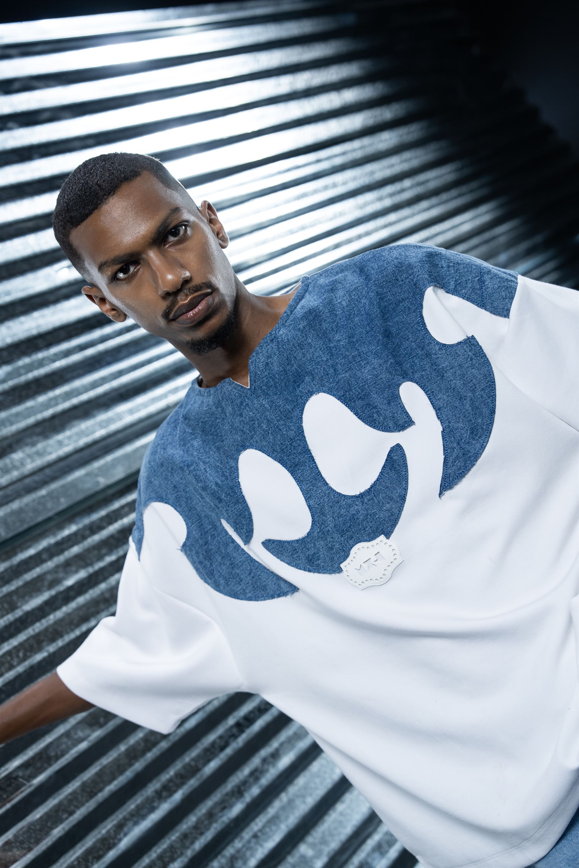 Blue Flame Mask t-shirt