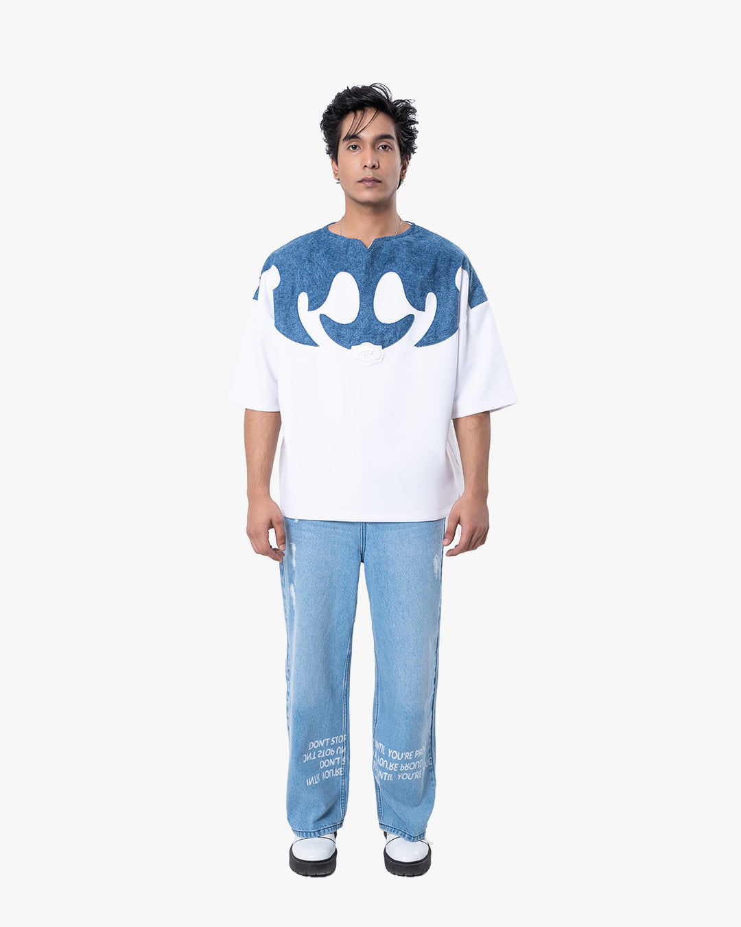 Blue Flame Mask t-shirt