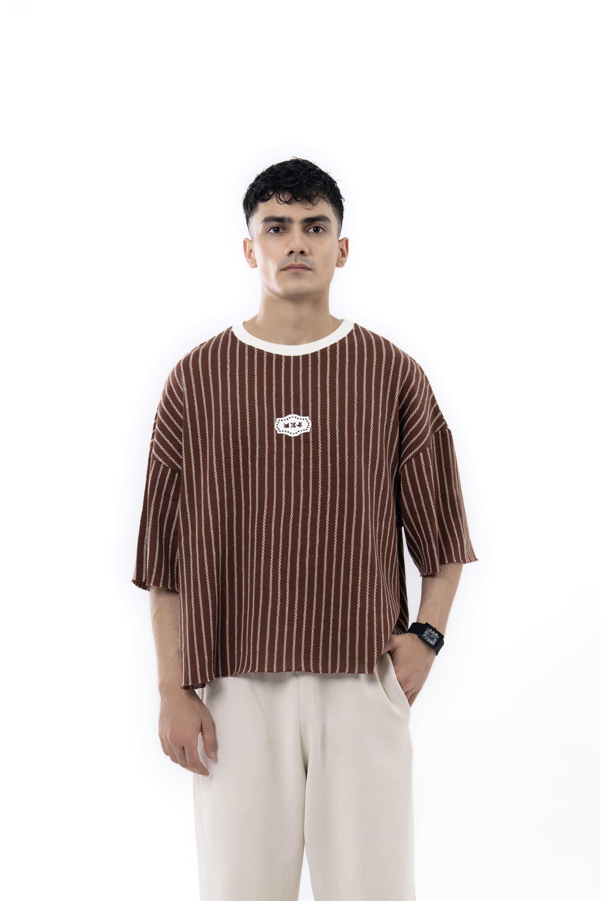 Cocoa stripe tee