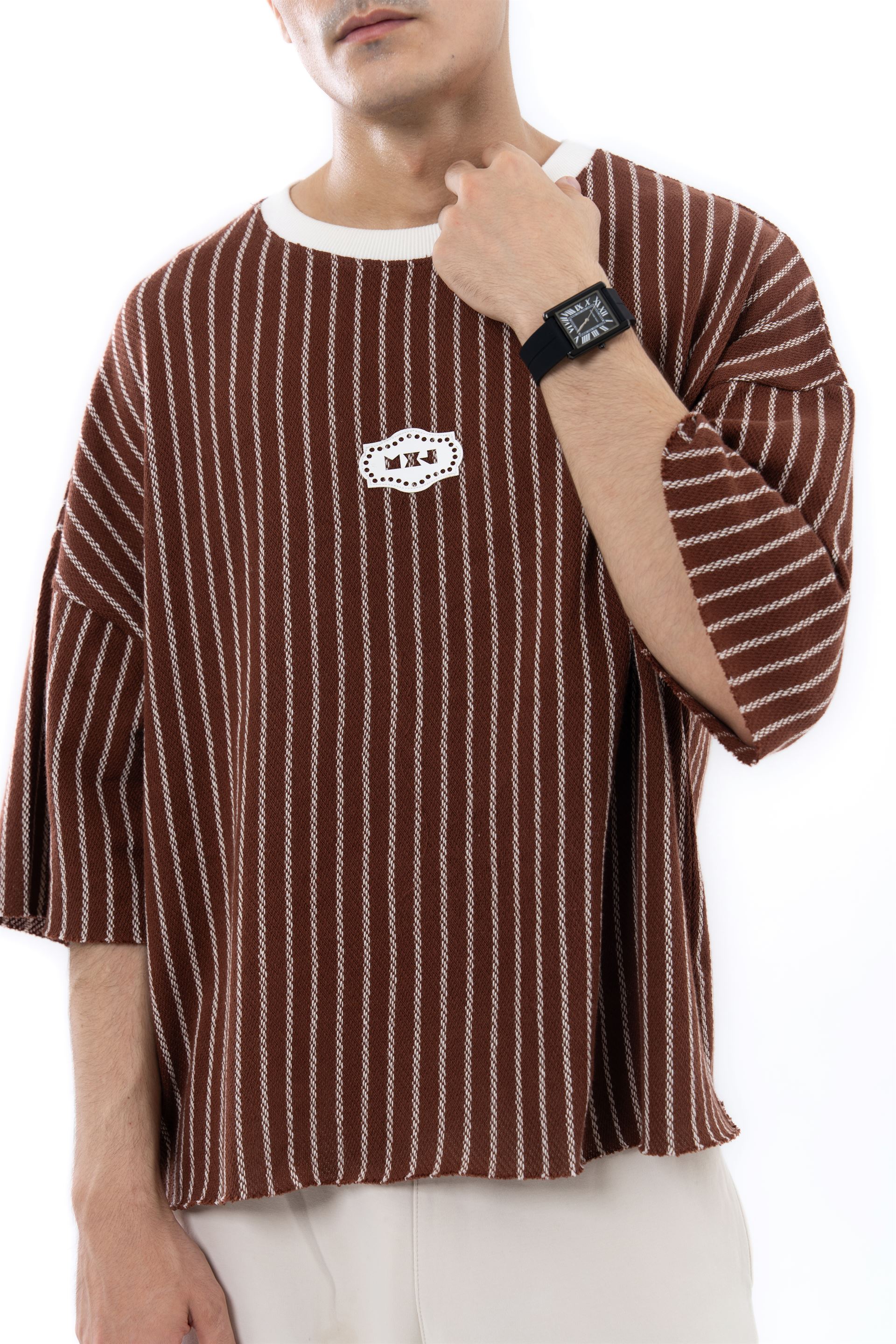 Cocoa stripe tee
