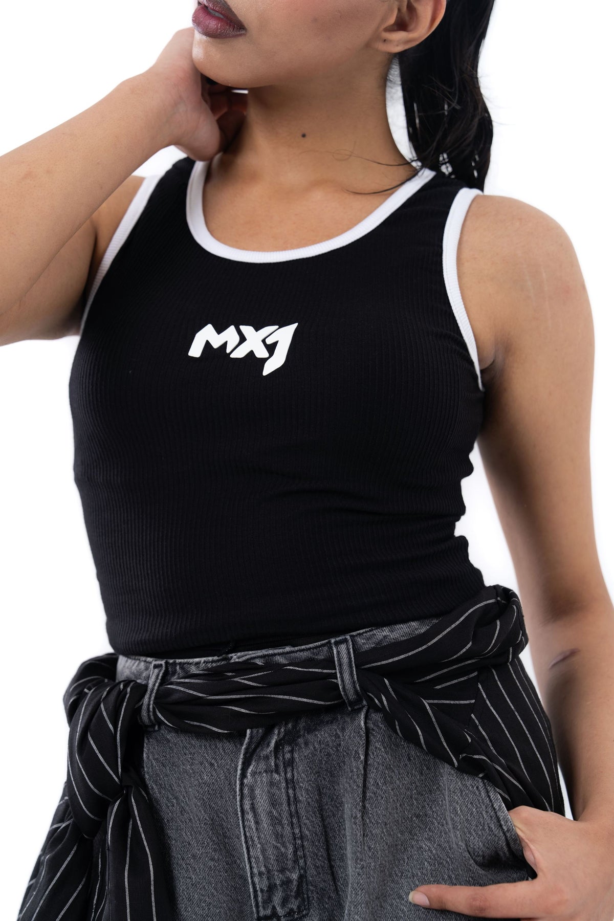 Night grid Croptop